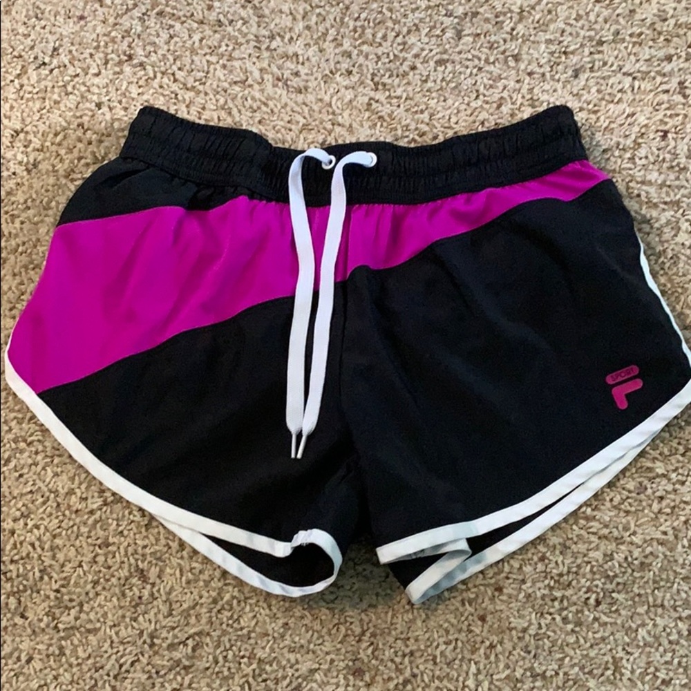 Filas purple and black shorts